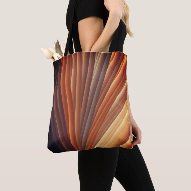 Tote Bag Threads radiants : Connexion couleur (De près)