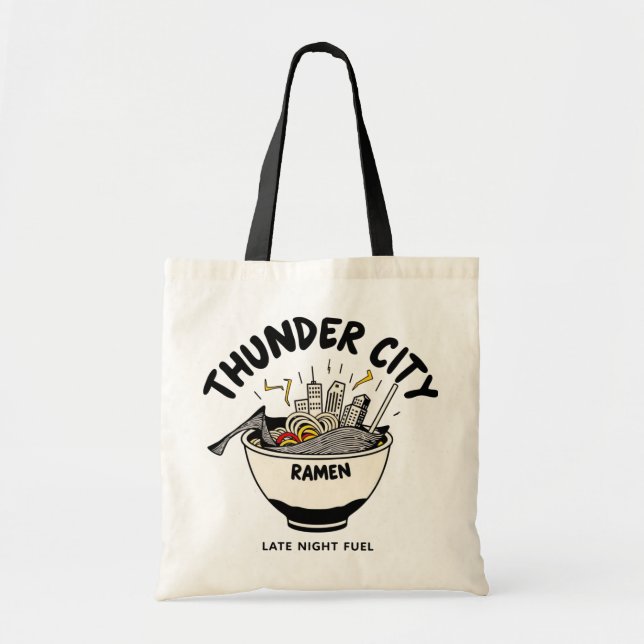 Tote Bag Thunder City Ramen (Devant)