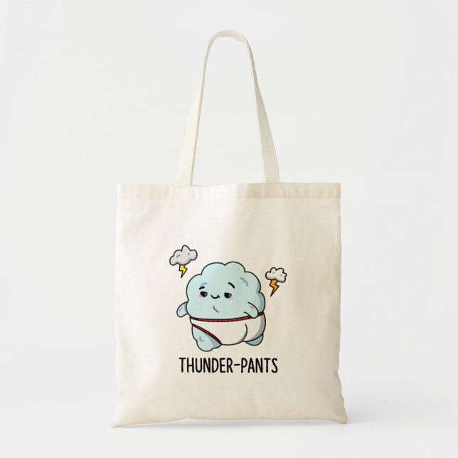 Tote Bag Thunderpants Funky Cloud Sous-vêtements Pun (Devant)