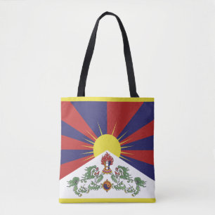 Tote Bag Tibet & Tibet Drapeau Voyage mode / Himalaya