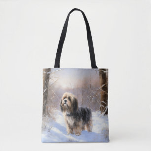 Tote Bag Tibetan Terrier Qu'il neige Noël