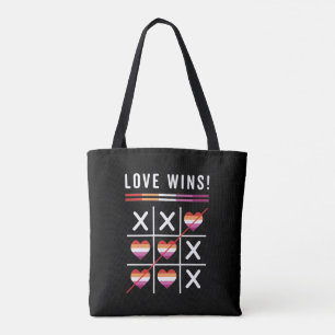 Tote Bag Tic Tac Toe Loe Remporte La Fierté Lesbienne LGBTQ