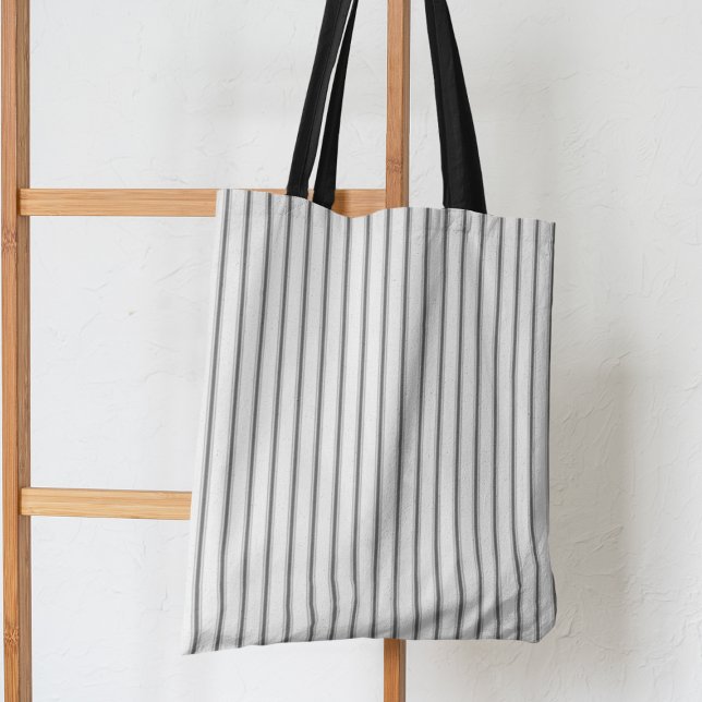 Tote Bag Ticking Stripes Style classique moderne (Créateur téléchargé)