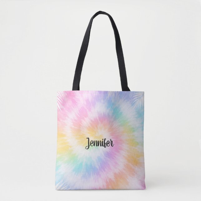 Tote Bag Tie & Dye Pastel Rose Chic Féminin                 (Devant)
