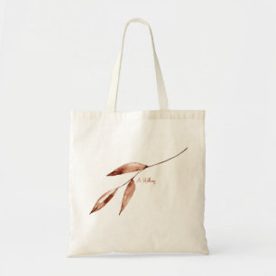 Tote Bag Tige de feuillage en terre cuite contemporaine ave