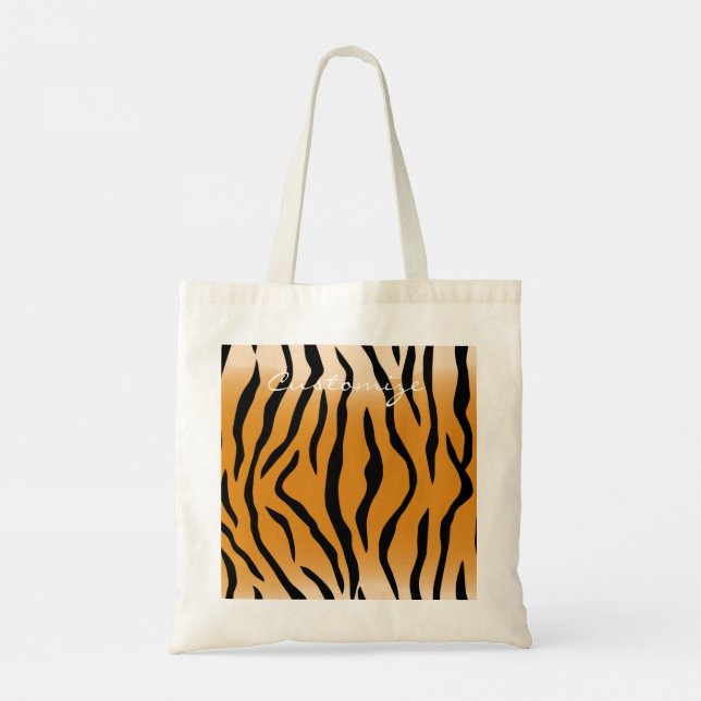 Tote Bag Tiger Stripes Motif Thunder_Cove (Dos)