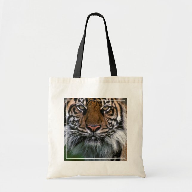 Tote Bag Tiger tête et visage (Devant)