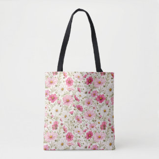 Tote Bag Tiges de fleurs de cosmos aérées