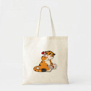 Tote Bag Tigre avec coeur
