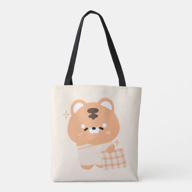 Tote Bag Tigre doux et doré (Dos)
