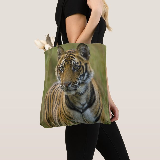 Tote Bag Tigre femelle de Mirchaini CUB (Bandhavgarh, Inde) (De près)
