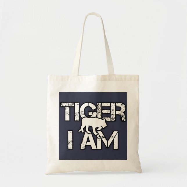 Tote Bag Tigre, je suis tigre (Devant)