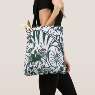Tote Bag Tigre par Franz Marc, Art Expressionniste Vintage