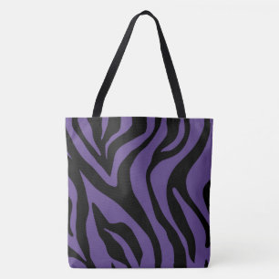 Tote Bag Tigre pourpre prune Imprimer Fourre-tout