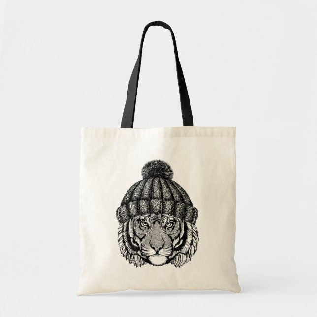 Tote Bag Tigre prêt de mode d'hiver (Devant)