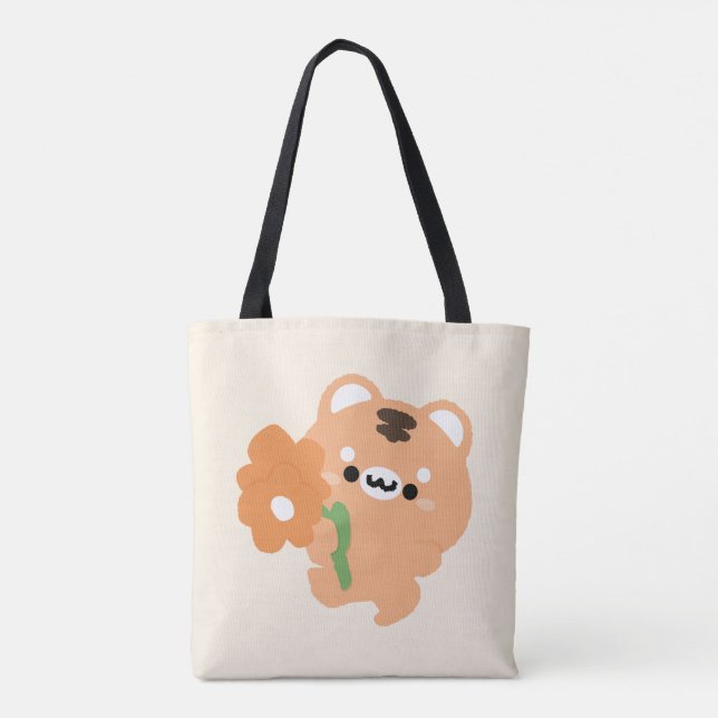 Tote Bag Tigre romantique (Dos)