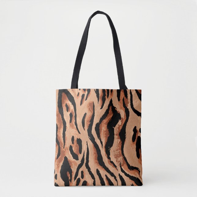 Tote Bag tigre transparent, léopard motif (Devant)