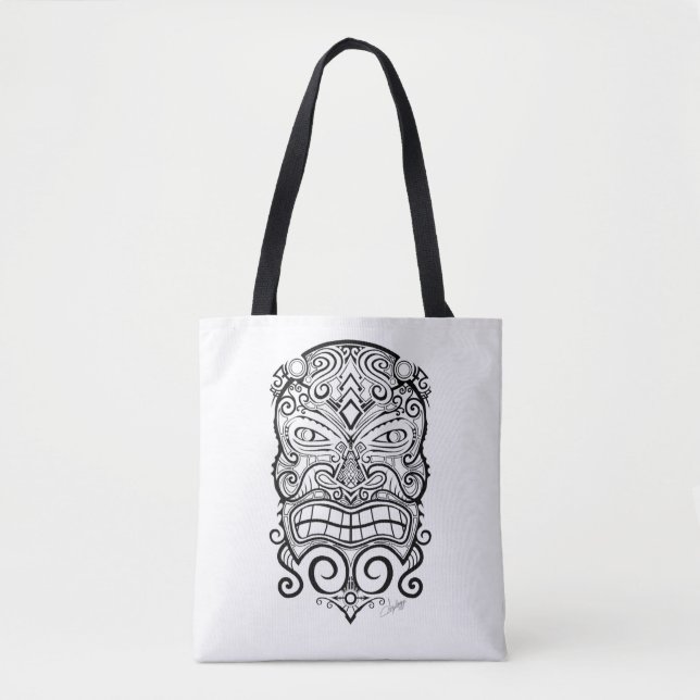 Tote Bag Tiki mask (Devant)