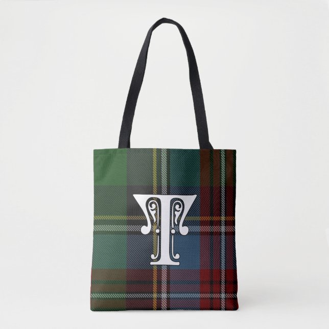 Tote Bag Tilley Clan Tartan Monogramme (Devant)