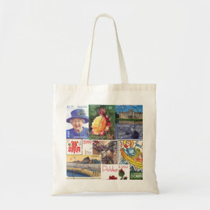 Tote Bag Timbres de voyage du monde (collage)