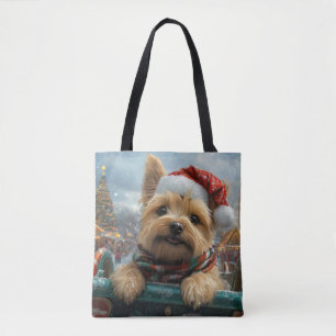 Tote Bag Tireur de cairn montagnes russes Noël