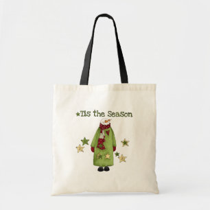 Tote Bag Tis the Season Snowman T-shirts et cadeaux