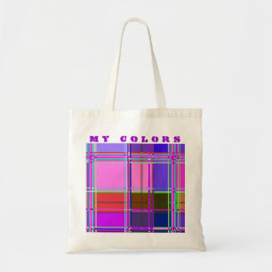 Tote Bag Tissu Couleurs Carrés