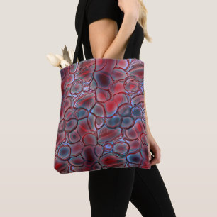 Tote Bag Tissu de cellule rouge avec torsion de lumière dou