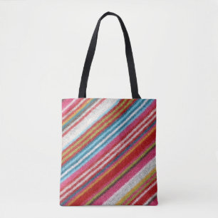 Tote Bag Tissu en laine rayée : cosy, élégant