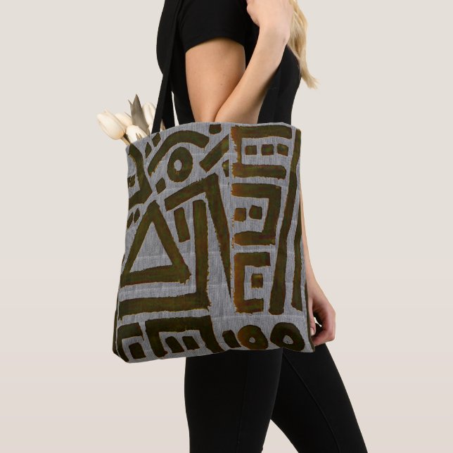 Tote Bag Tissu Kuba africain (De près)