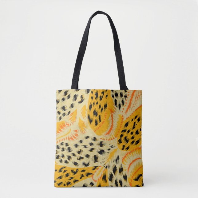 Tote Bag tissu peau abstraite mixte animal texture backgrou (Devant)