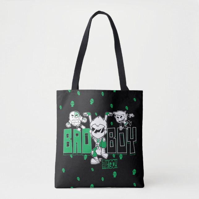 Tote Bag Titans Ados, allez ! | "Bad Boy" Robin, Cyborg & B (Devant)