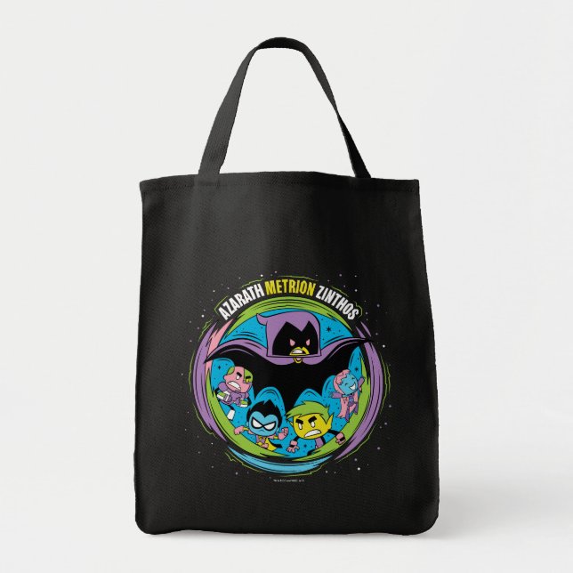 Tote Bag Titans Ados, allez ! | Corbeau "Azarath Metrion Zi (Devant)