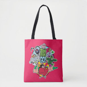 Tote Bag Titans Ados, allez ! Graphique Groupe d'équipes