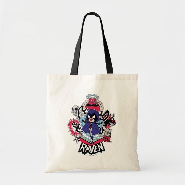 Tote Bag Titans Ados, allez ! | Raven puissance démoniaque  (Devant)