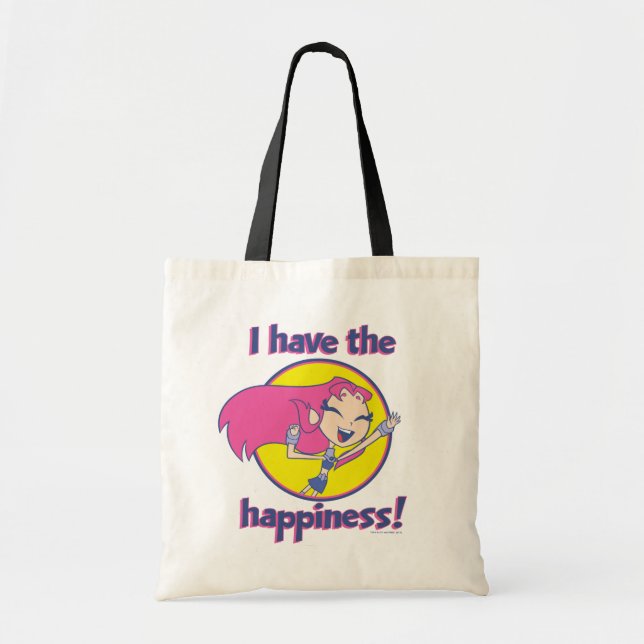 Tote Bag Titans Ados, allez ! | Starfire "J'Ai Le Bonheur" (Devant)