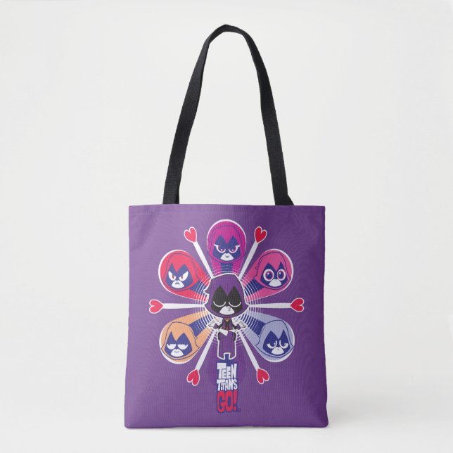 Tote Bag Titans Ados, partez ! | Emoticlones de Raven (Devant)