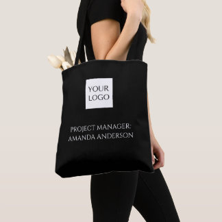 Tote Bag Titre de nom personnalisé Logo d'entreprise