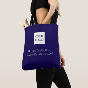 Tote Bag Titre de nom personnalisé Logo d'entreprise