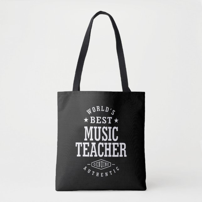 Tote Bag Titre du poste de professeur de musique Cadeau (Devant)