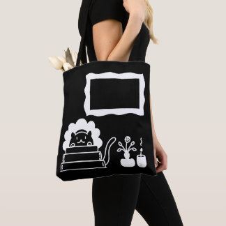 Tote Bag Titres de livres personnalisés et cadre photo