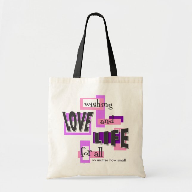 Tote bag to share your pro-life beliefs. (Devant)