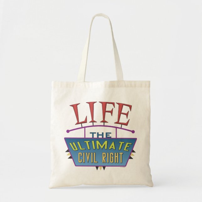 Tote bag to share your pro-life beliefs. (Devant)