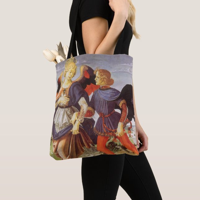 Tote Bag Tobias et l'Ange par Andrea del Verrocchio (De près)