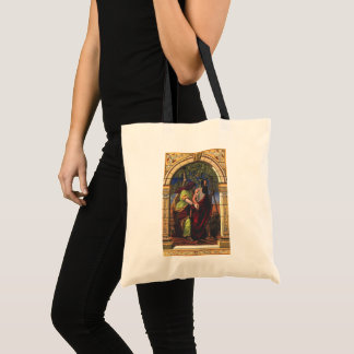 Tote Bag Tobit aveugle et femme Anna, Religion vintage