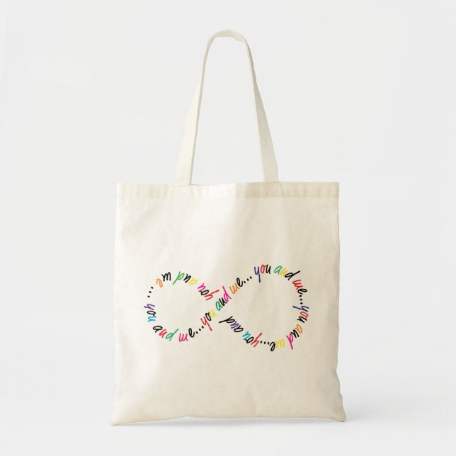 Tote Bag Toi et moi, le budget de l'infini Fourre-tout (Devant)