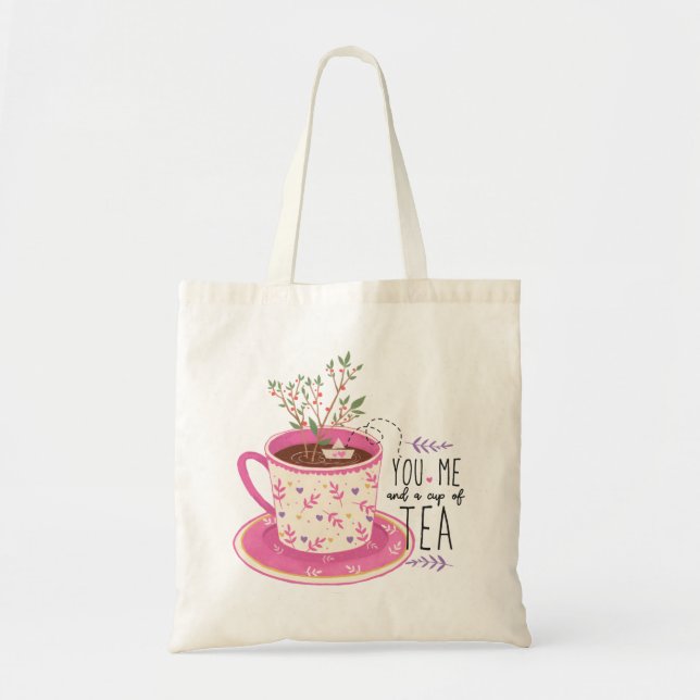 Tote Bag Toi Moi Et Une Citation De Thé En Coupe (Devant)