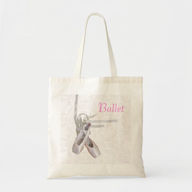 Tote Bag Toile à budget Ballet & Dentelle Fourre-tout (Devant)