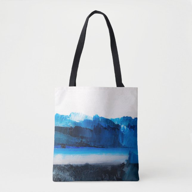 Tote Bag Toile Abstraite : Texture Art Moderne. (Devant)