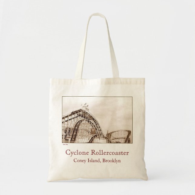 Tote Bag Toile Budget Cyclone Rollercoaster Fourre-tout (Devant)